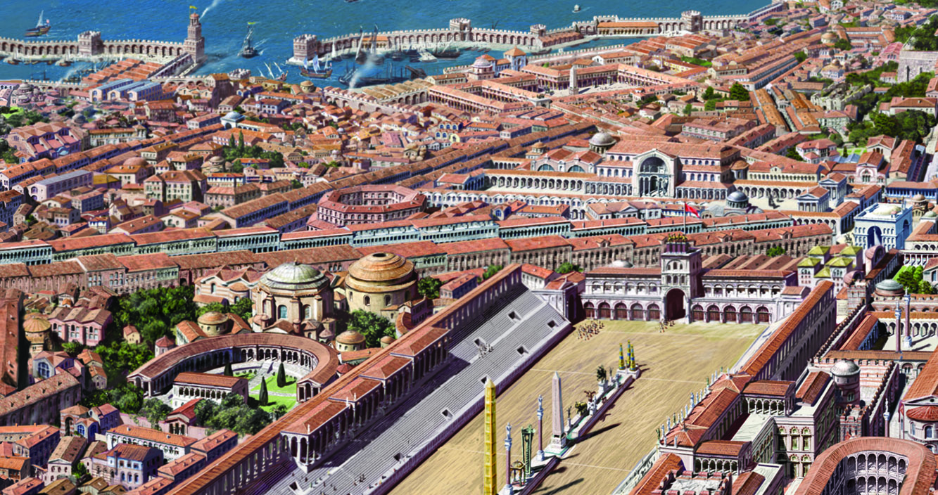 imagen de reconstrucción de Constantinopla